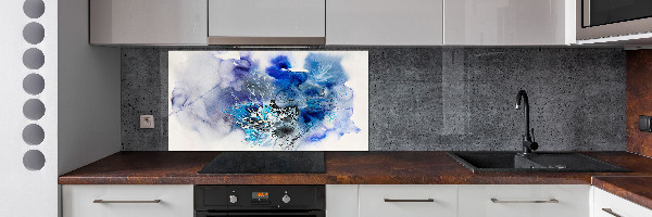 Glazen achterwand keuken Abstracte bloemen