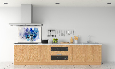 Glazen achterwand keuken Abstracte bloemen