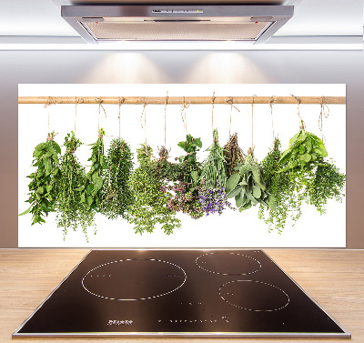 Spatscherm keuken Kruiden aan een touwtje
