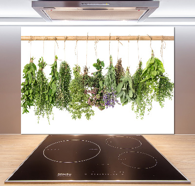 Spatscherm keuken Kruiden aan een touwtje