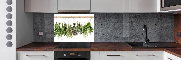 Spatscherm keuken Kruiden aan een touwtje