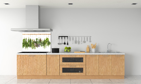 Spatscherm keuken Kruiden aan een touwtje