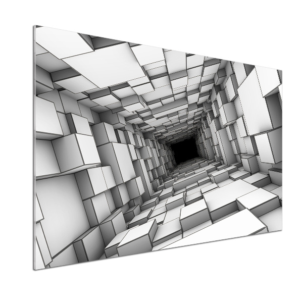 Panel do kuchni Tunel z sześcianów