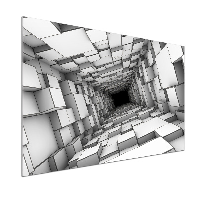 Panel do kuchni Tunel z sześcianów