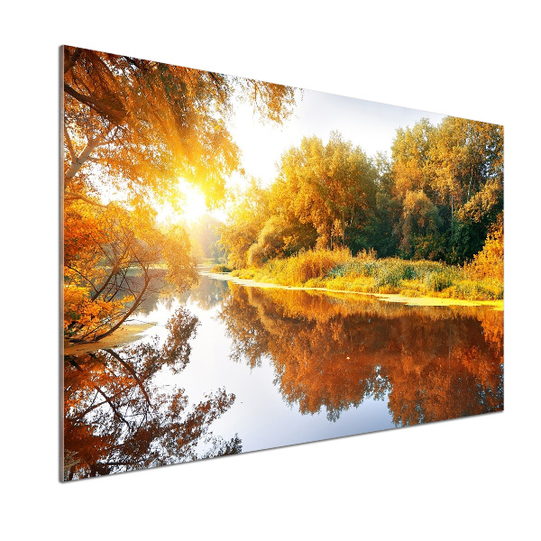 Panel do kuchni Rzeka jesienią
