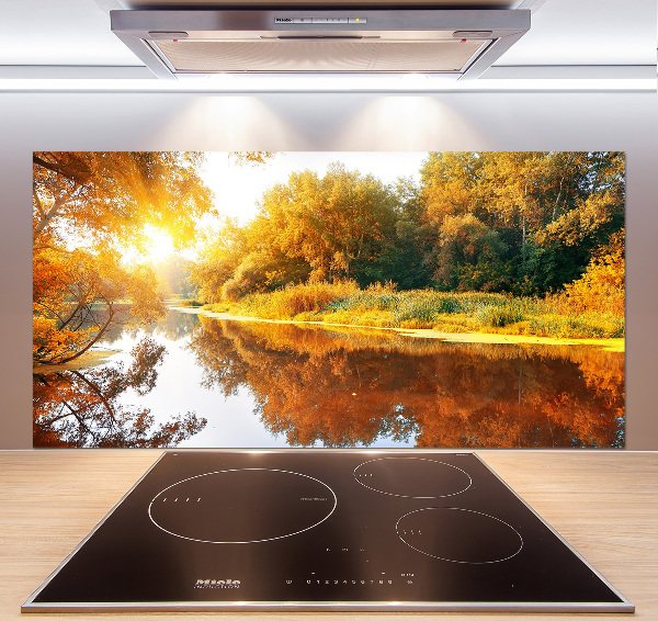 Keuken achterwand Rivier in de herfst