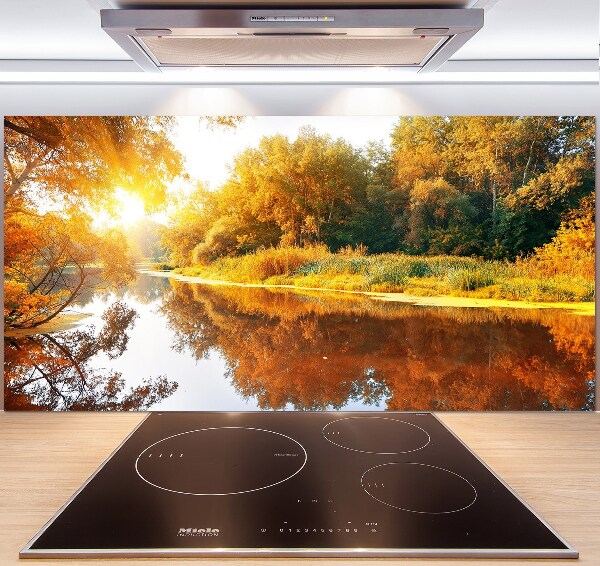 Keuken achterwand Rivier in de herfst