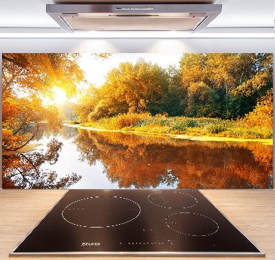 Keuken achterwand Rivier in de herfst