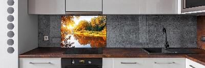 Keuken achterwand Rivier in de herfst