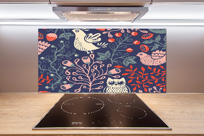 Achterwand keuken Kippenuil planten