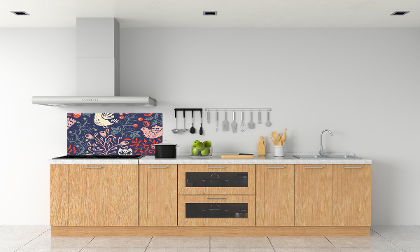Achterwand keuken Kippenuil planten
