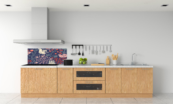 Achterwand keuken Kippenuil planten