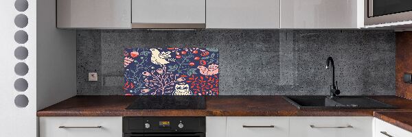 Achterwand keuken Kippenuil planten