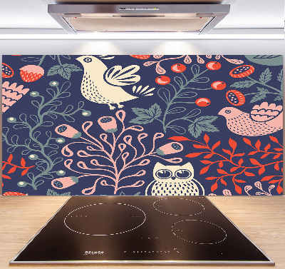 Achterwand keuken Kippenuil planten