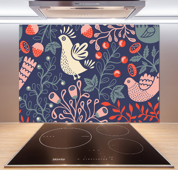 Achterwand keuken Kippenuil planten