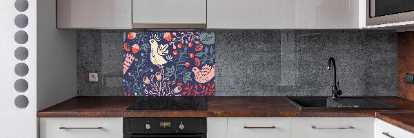 Achterwand keuken Kippenuil planten