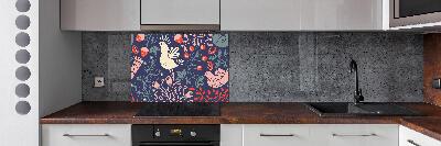 Achterwand keuken Kippenuil planten