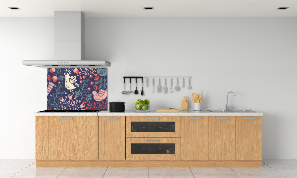 Achterwand keuken Kippenuil planten