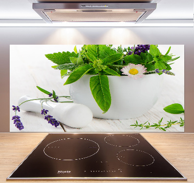 Keuken achterwand Vijzel en kruiden