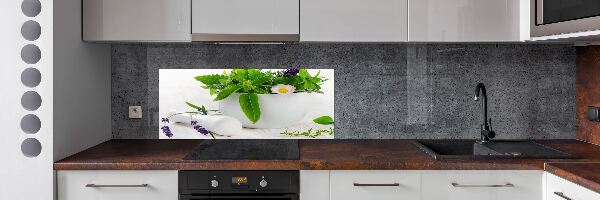 Keuken achterwand Vijzel en kruiden