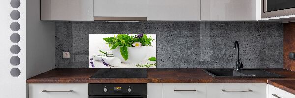 Keuken achterwand Vijzel en kruiden