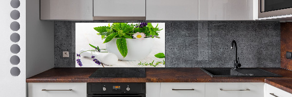 Keuken achterwand Vijzel en kruiden