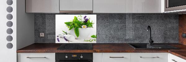 Keuken achterwand Vijzel en kruiden