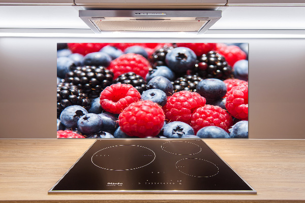 Glazen achterwand keuken Bosvruchten