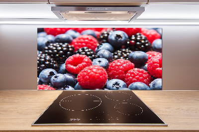 Glazen achterwand keuken Bosvruchten