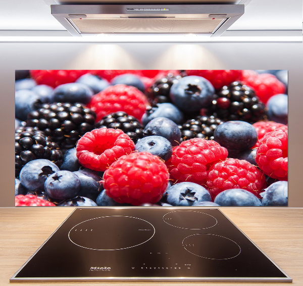 Glazen achterwand keuken Bosvruchten