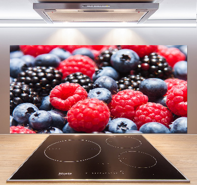 Glazen achterwand keuken Bosvruchten