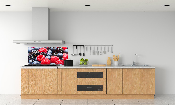 Glazen achterwand keuken Bosvruchten