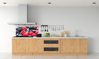 Glazen achterwand keuken Bosvruchten