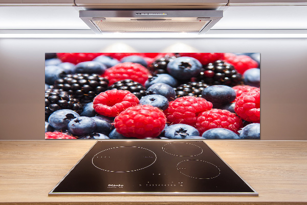 Glazen achterwand keuken Bosvruchten