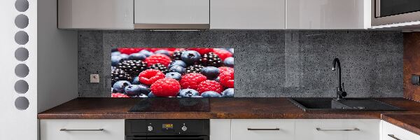 Glazen achterwand keuken Bosvruchten