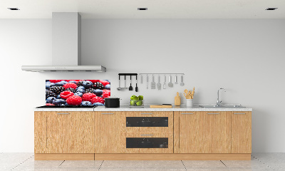 Glazen achterwand keuken Bosvruchten
