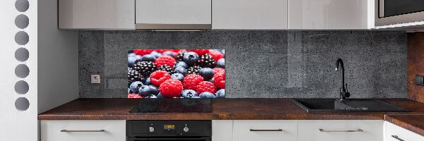 Glazen achterwand keuken Bosvruchten