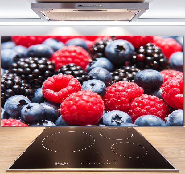 Glazen achterwand keuken Bosvruchten