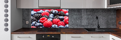 Glazen achterwand keuken Bosvruchten