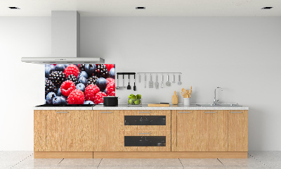 Glazen achterwand keuken Bosvruchten