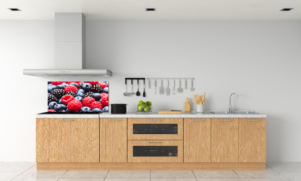 Glazen achterwand keuken Bosvruchten