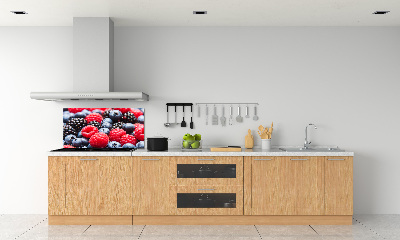 Glazen achterwand keuken Bosvruchten