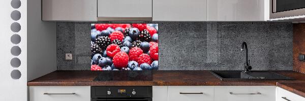 Glazen achterwand keuken Bosvruchten
