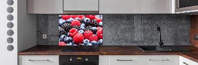 Glazen achterwand keuken Bosvruchten