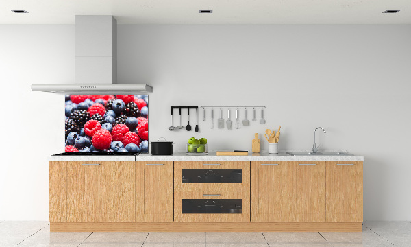 Glazen achterwand keuken Bosvruchten
