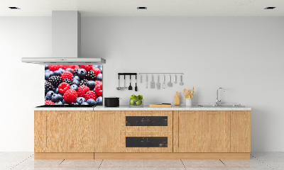 Glazen achterwand keuken Bosvruchten