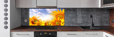 Keuken achterwand Zonnebloemen