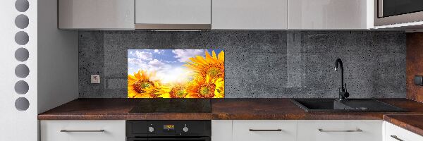 Keuken achterwand Zonnebloemen