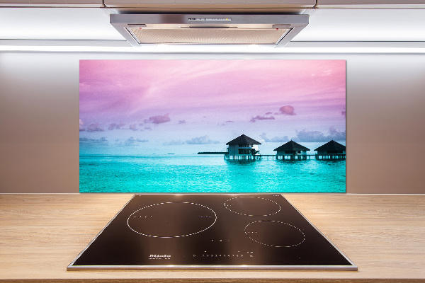 Achterwand keuken Bungalows boven het water