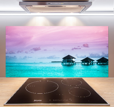 Achterwand keuken Bungalows boven het water